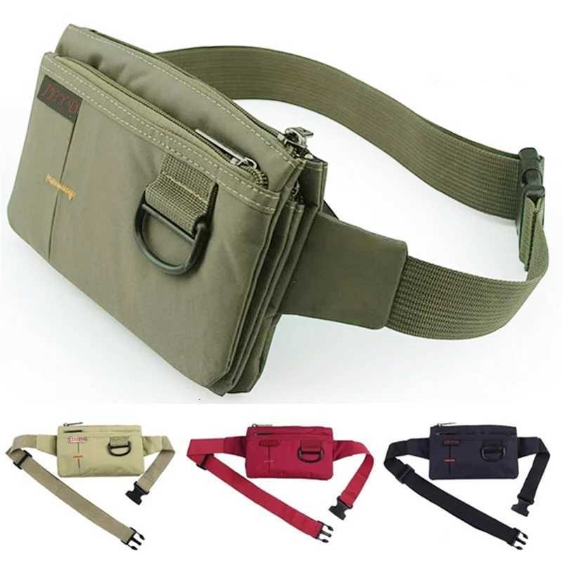 Men Women Nylon 4 Pockets Waterproof Waist Packs Fashion Male Wear Resistant Black Fanny Pack Messenger Shoulder Bag Z251021