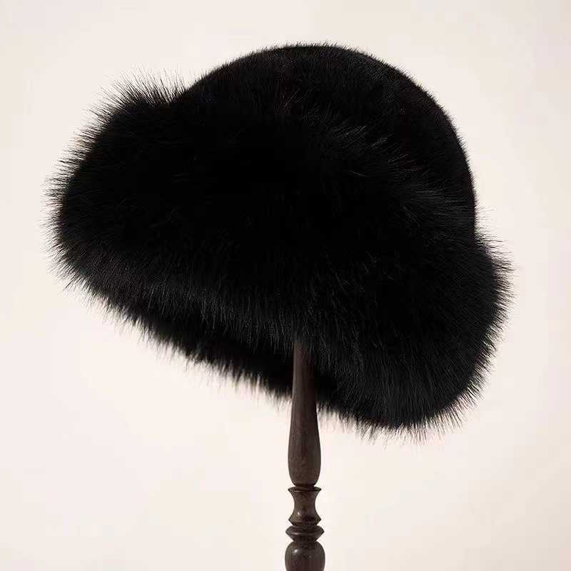 New Hat Autumn Winter Thickened Furry Imitation Mink Warm Hat Ear Protection Versatile Fashion H251020