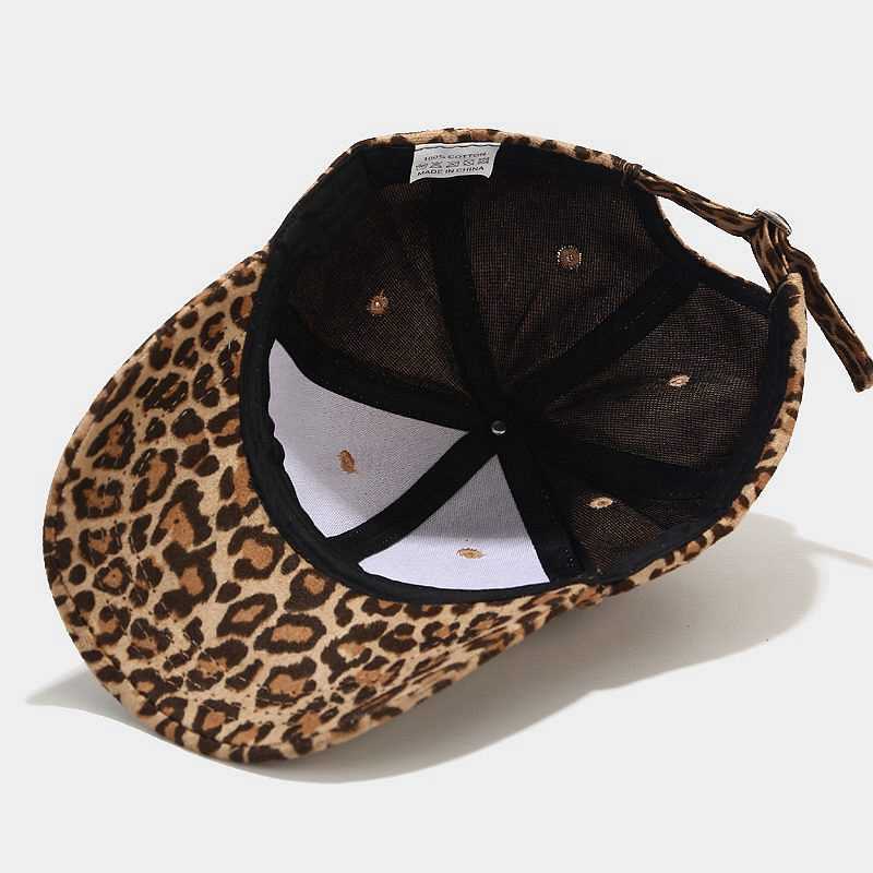 Baseball Cap Womens Casual Versatile Leopard Duck Tongue Cap Summer Outdoor Sun Visor H251020
