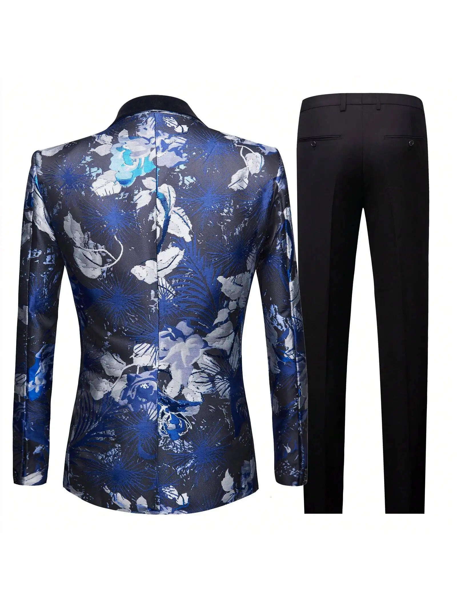 Mens slimfitting threepiece suit with singlebreasted tuxedo suitable for weddings balls and dinners jacket vest pant 251021