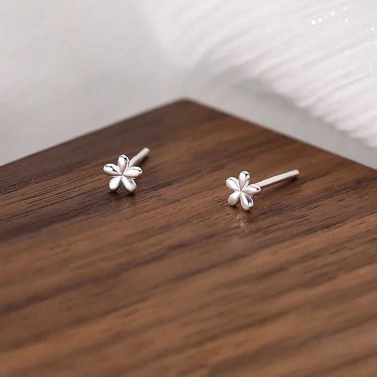 SOFTPIG Real 925 Sterling Silver 18K Gold Flower Stud Earrings For Fashion Women Party Cute Fine Jewelry Minimalist Accessories J251021