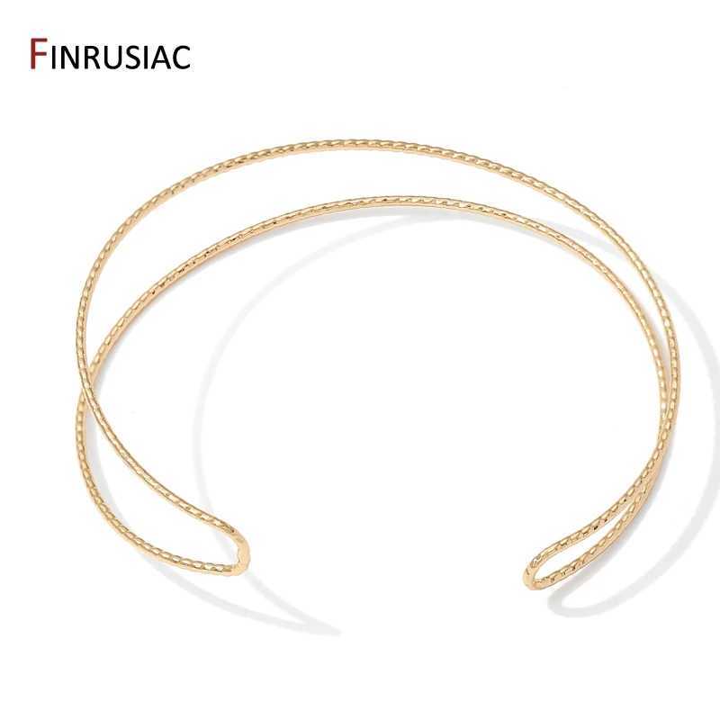 New Fashion 14K Gold Plated Brass Adjustable BangleOpen Cuff Bangles For Women Girls Fashion Jewelry Accessories J251021
