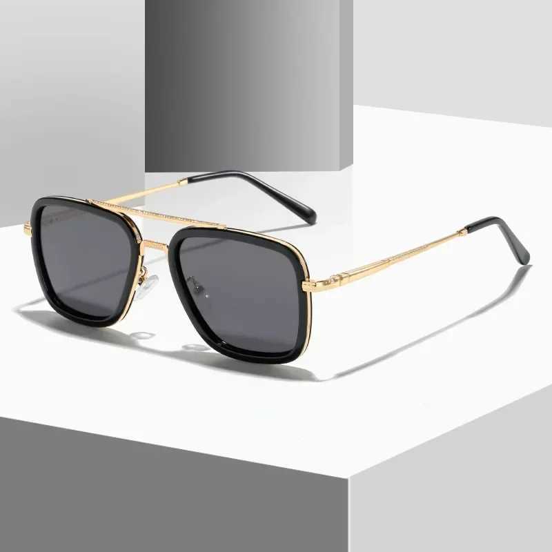 Luxury Square Sunglasses Men Women Brand Designer Retro Alloy Frame Big Sun Glasses Vintage Gradient Male Female Oculos Feminino J251114