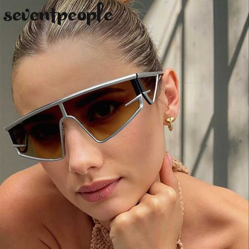 Vintage Y2K Punk Irregular Sunglasses Women 2025 Luxury Brand Trendy Windproof Shield Steampunk Sun Glasses Cycling Shades UV400 J251114