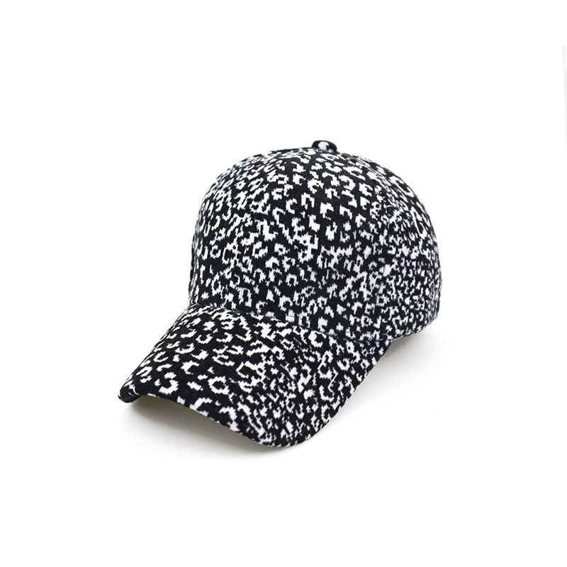 Autumn Winter Hat Women Leopard Print Baseball Cap Warm Fashionable Duckbill Cap Outdoor Casual Personality Versatile New Trendy Hat H251020