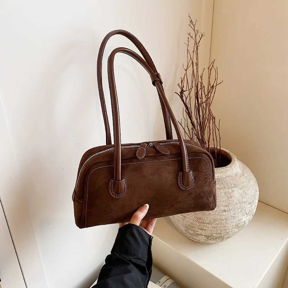Fi Large Capacity Wen Suede Shoder Bag Korean Ins Style Persality Hobo Bag Handbags Portable Underarm Bag Wen Y251021