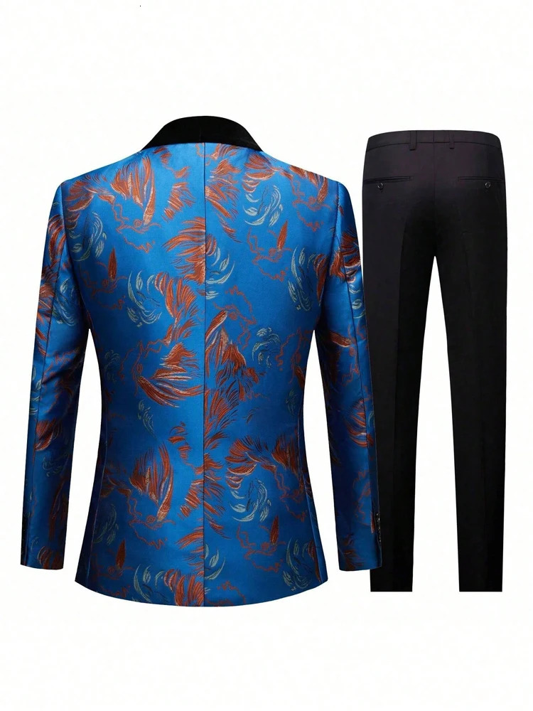 Mens tuxedo suit 3piece set regular version suit jacket vest pants mens wedding suit suitable for wedding dinner and o 251021