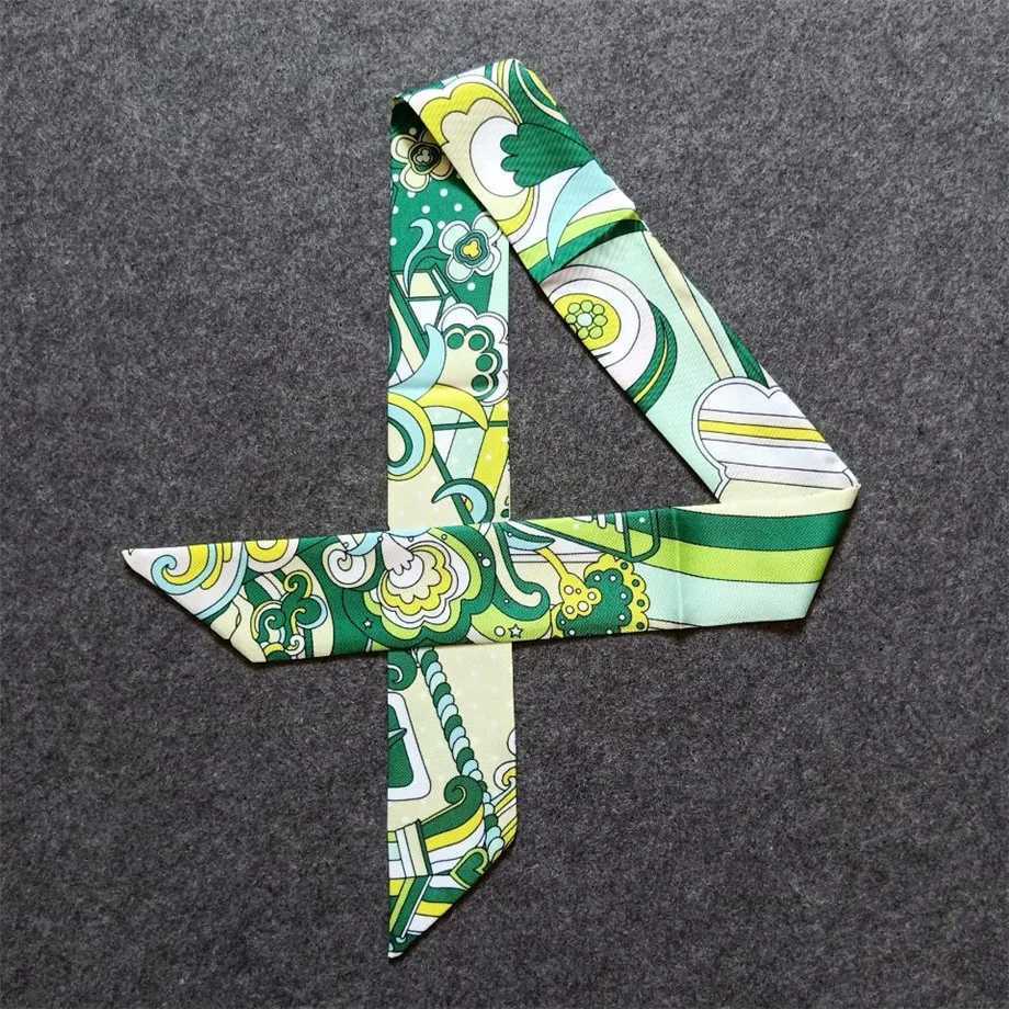 New Design Drive Silk Scarf 2023 Luxury Brand Scarf Wen Skinny Bag Hair Neck Scarf Foard Fme bandW251021