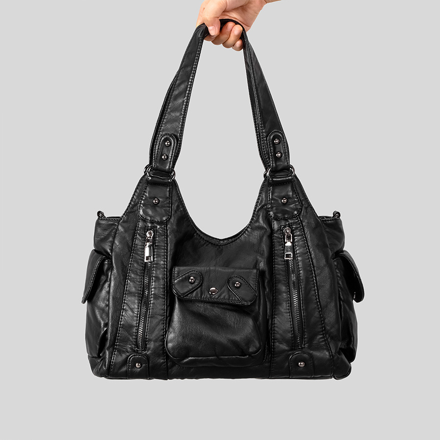 Vintage Vintage Style Y2k Spicy Girl Large Capacity Designer Bag New Autumn And Winter Trend Multi Pocket Luxury Handbag Women's Shoulder Bag