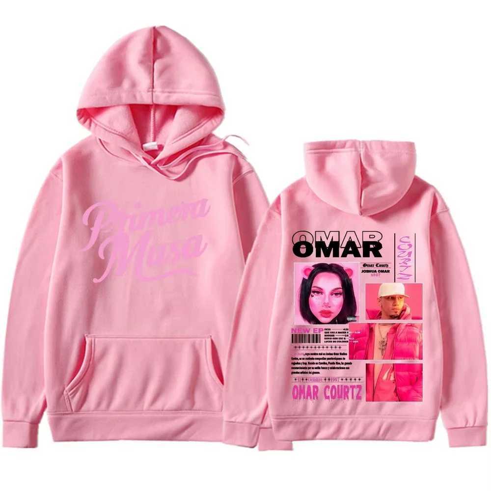 2025 Rapper Omar Courtz Primera Musa Music Album Harajuku Pullovers Mens Womens Hip Hop High Quality Hoodie Unisex Casual W251021
