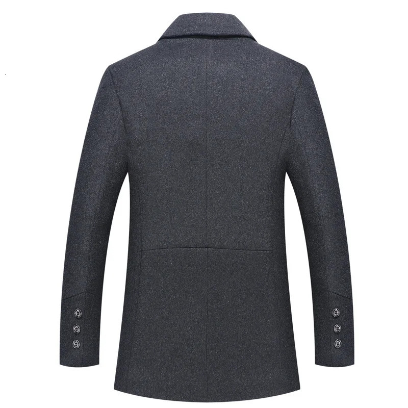 Winter Men Cashmere Overcoats Business Casual Woolen Blends Trench Coats High Quality Male Long Jackets Wool Size 4XL 251016