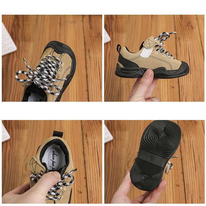Children Hiking Shoes Baby Girls Boys Genuine Leather Sneakers Autumn Kids Casual Shoes Nonslip Soft Sole Infant Toddler Shoes C251021