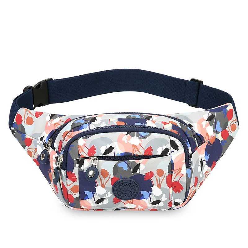 Colorful printing large capacity crossbody chest bag light mobile phone change collection cashier purse ladies Fanny pack Z251021