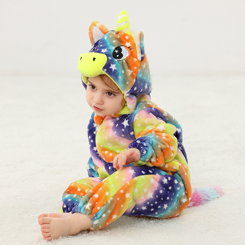 New best-selling flannel jumpsuit baby sleepwear designer A-level flannel animal jumpsuit