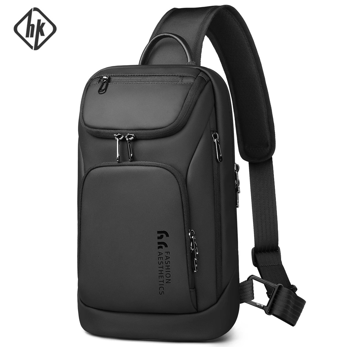 HK Business Crossbody Bag For Men Portable Shoulder Messenger Bags Male Waterproof Travel Short Trip Chest 11 Inch iPad 251014