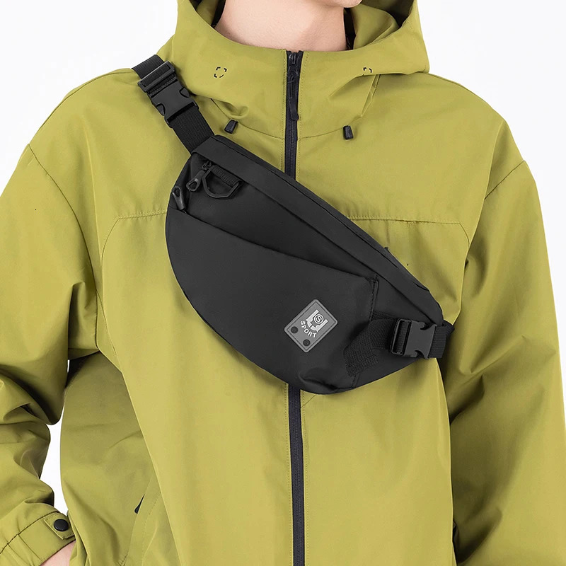 Mens large capacity waist bag foldable lightweight perfect for outdoor hiking commuting and sports bags 251014