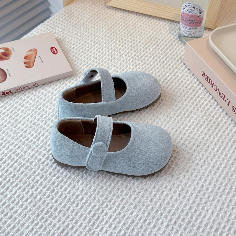 Suede Kids Ballet Flats Shoes Fashion Mary Jane Childrens Trend Winter Sweet Cute Dress Sneakers Mujer 251014