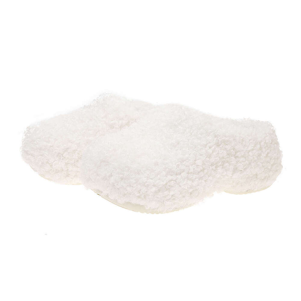 Free Shipping 2025 New Thick-Soled Lazy Closed-Toe Slippers Furry Cotton for Women Lamb Wool Outdoor Mules Single Shoes with Fleece - view 7