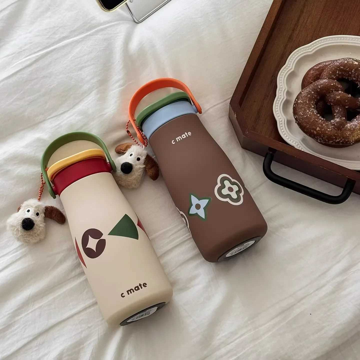 Large Capacity Stainless Steel Straw Cup Ceramic Inner Pot Insated Cup Portable Sports New Kettle for Outdoor UseCoffee Cup Y251021