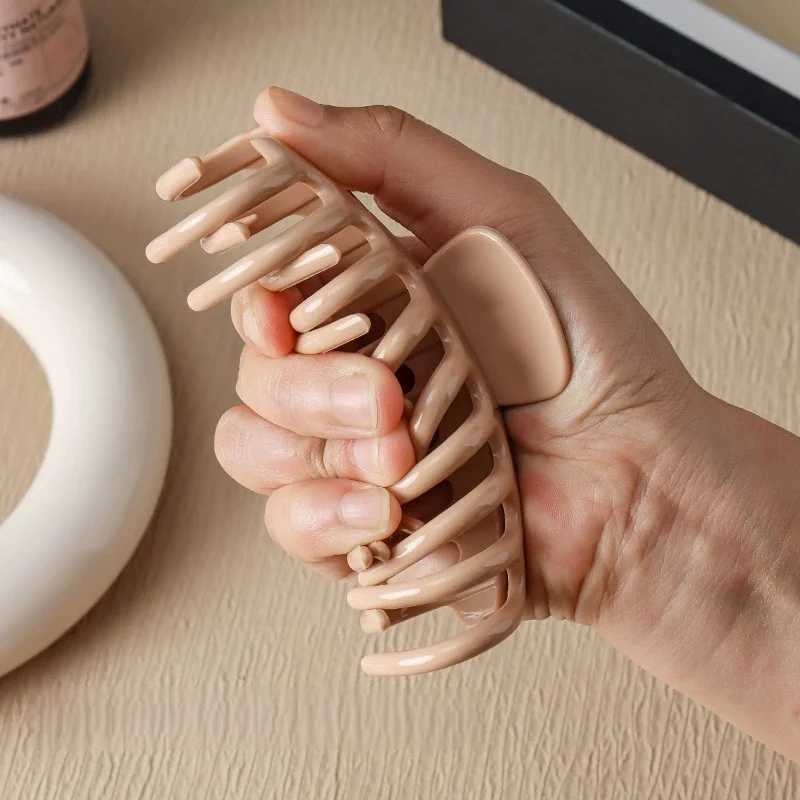 Ponytail Large Silicone Hair Claw Crab Hair Accessories for Women Solid Bowknot Hair Clips Hairpins Girls Barrettes HeadbandsW254021