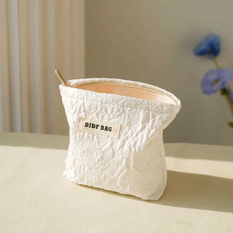 Rose embossed womens cosmetic bag large capacity cosmetics storage bag portable coin purse toiletry bag travel liner bagW251021