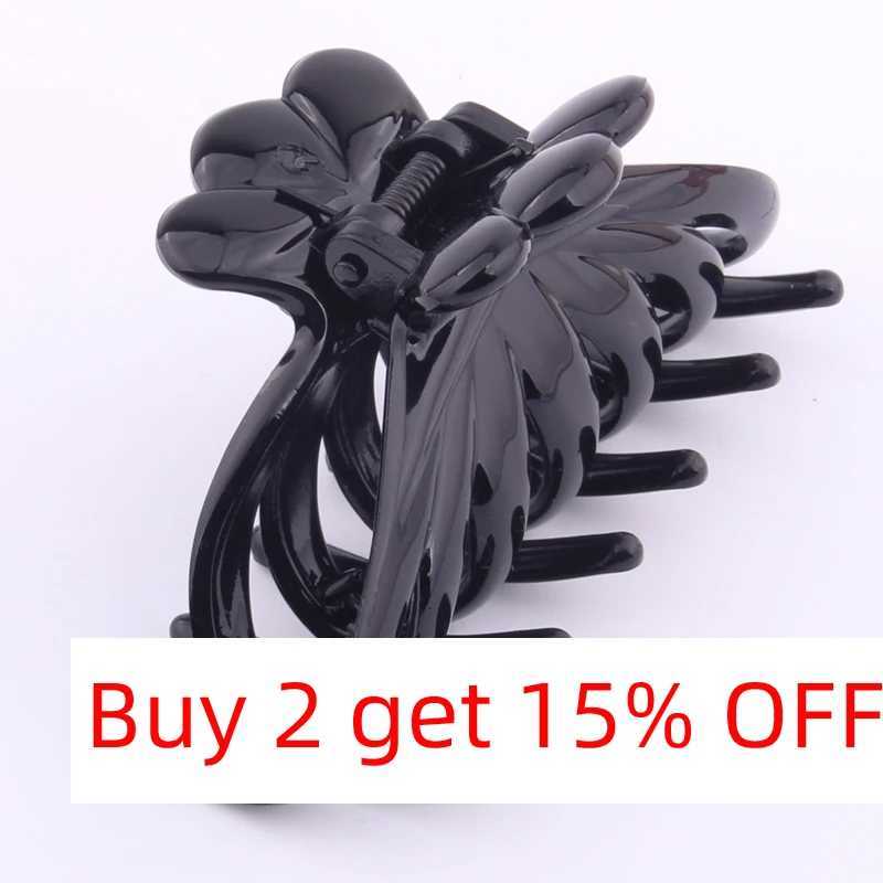 85 Cm Hair Claw Clips Wholesale Quality Black Plastic Hairpin Tines Crab for Hair Simple Shower Hair Clips Beauty ToolsW254021