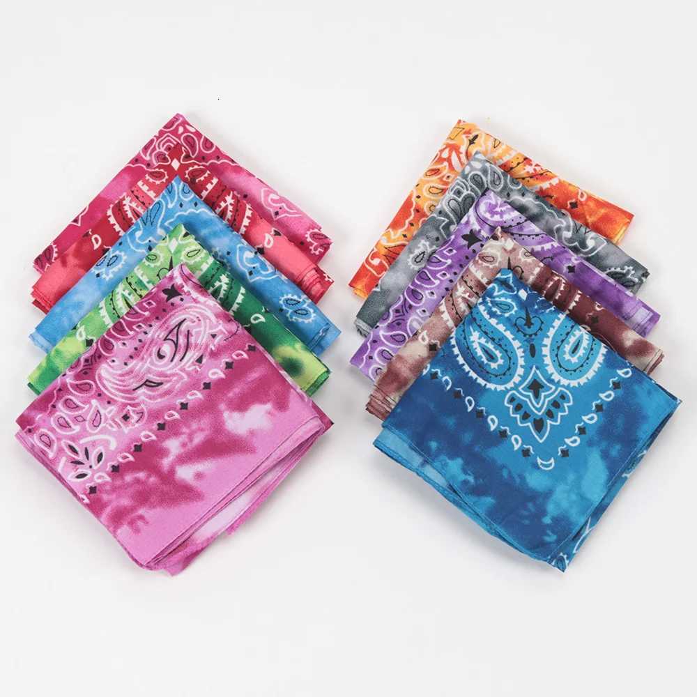 Bohemian Print Bandana Paisley Pattern Headbands Hip Hop Kerchief Outdoor Unisex Headband Wrist Wraps Face Mask Handkerchief W251021