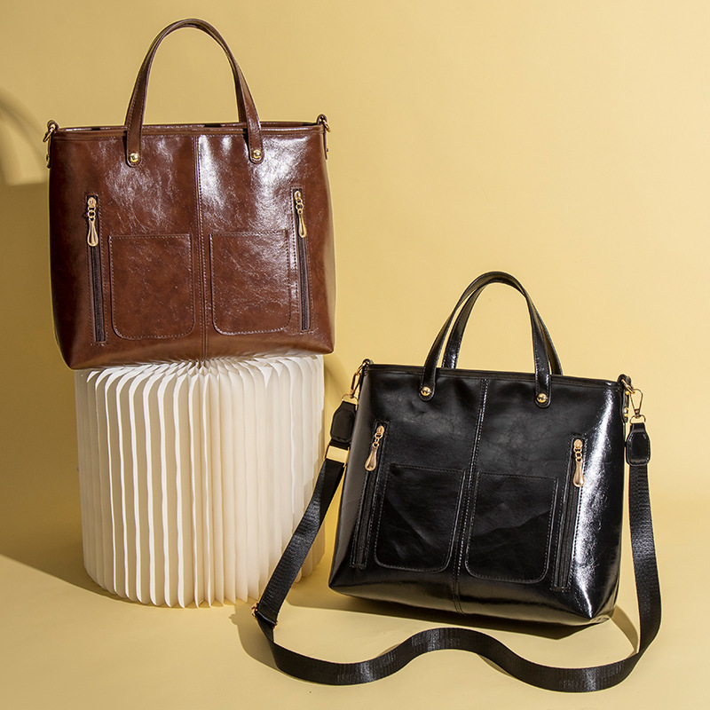 New fashion trend simple style women's shoulder bag large capacity new autumn and winter designer bag retro style luxury handbag