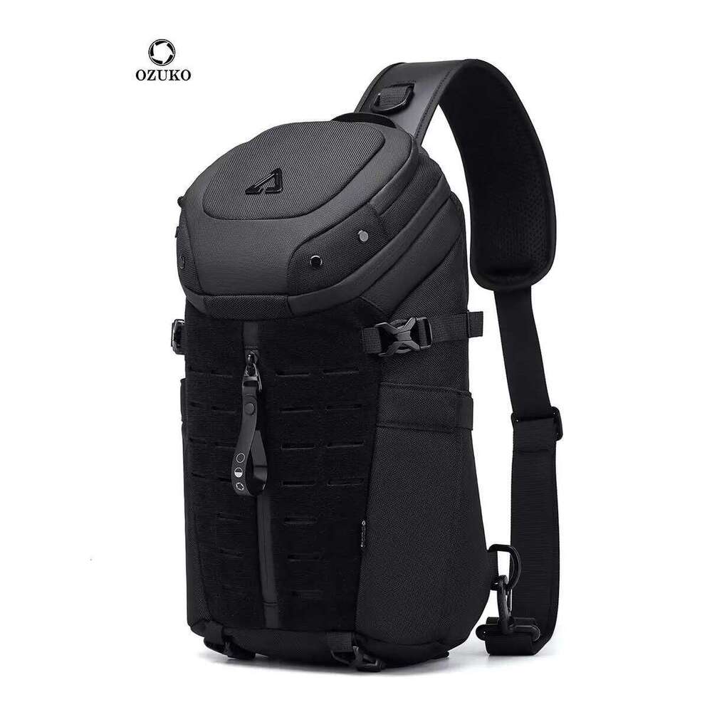 Designer Luxury Ozuko Chest Cross Bag Men Waterproof USB Man Crossbody Bag Anti Theft Short Travel Messenger Sling Fashion Designer
