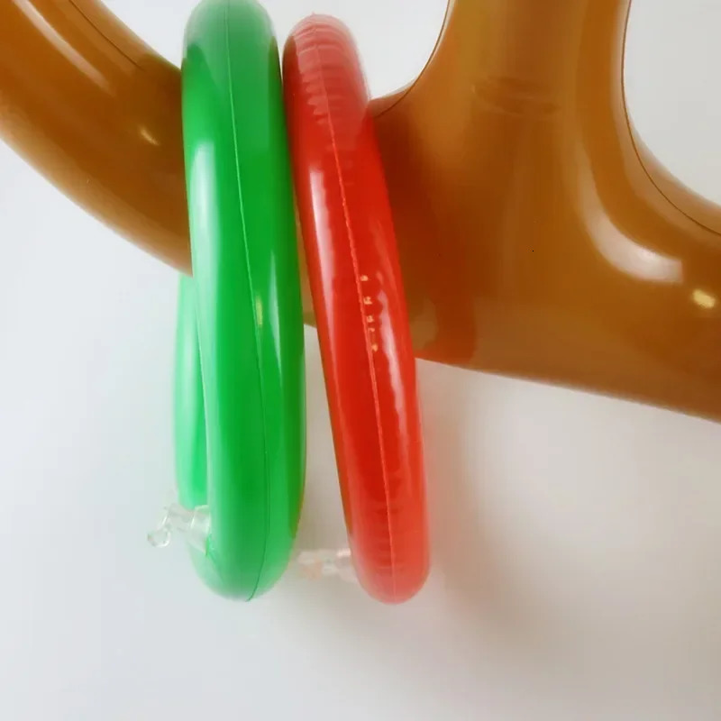 Christmas Inflatable Reindeer Antler Hat Ring Toss Funny Family Game Kids Gift Toy Xmas Party Supplies Christmas Home Decor 251021