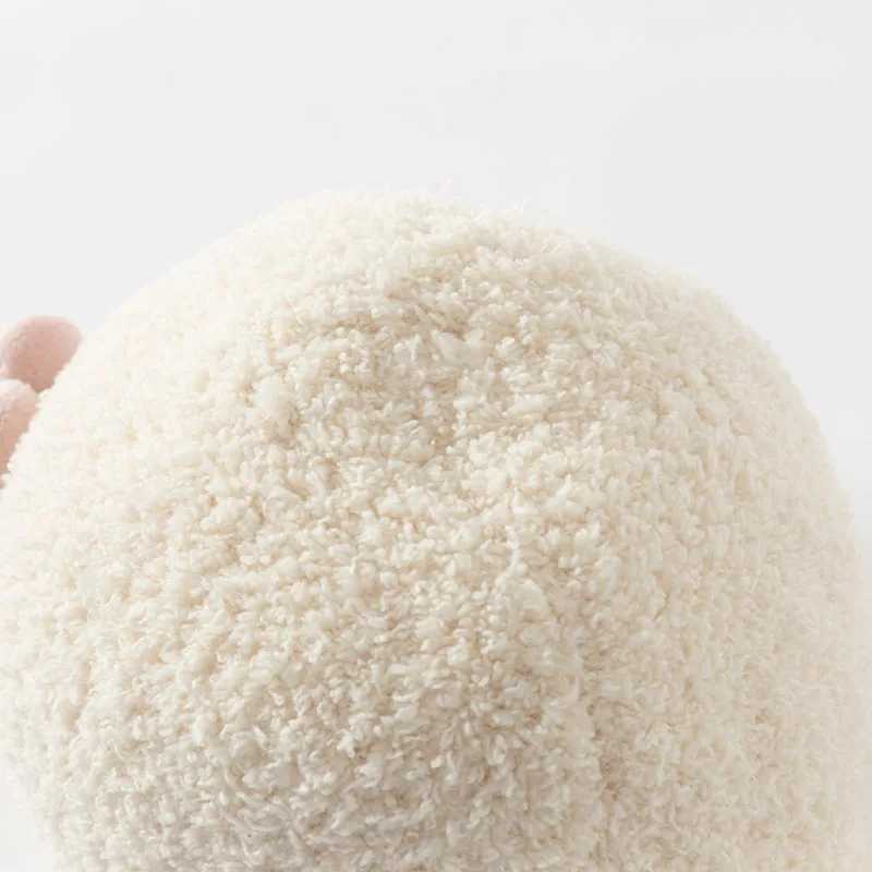 Dave Bella Winter Baby Girls Warm Flower Knitted Hats Children Beige Hat Soft Comfortable Kids Hat For 28Years DB4243809 J251021