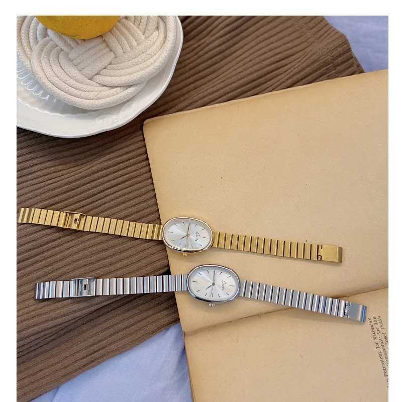 Elegant Oval Womens es Luxury Brand Alloy Band Dr Ladies Quartz Wrist Fashion Classical Woman Female ClockXJ251021