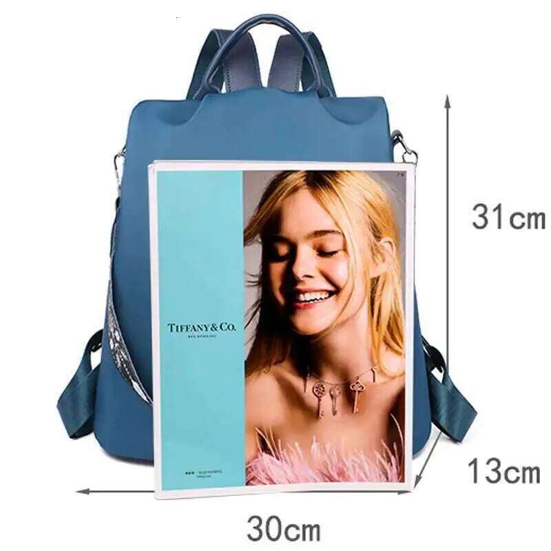 New Oxford Cloth Fashion Wer Backpacks Women Large Capacity Anti-Theft Backpack Lightweight Casual Girl Embroidery School Bag 251021