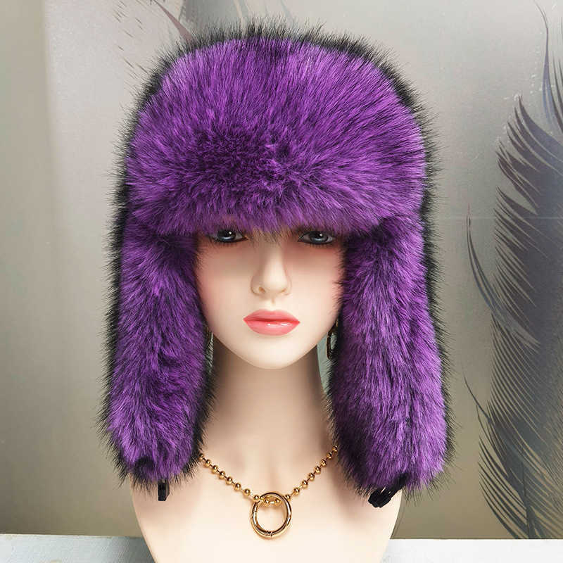 New Feng Hat Thickened Warm Plush Hat Winter Fleece Cotton Hat Outdoor Travel Cold Protection Ear Protection Feng Hat H251020