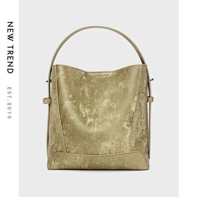 2025 Spring New Trendy Sier Ladies Shoulder Real Leather 100% Cowhide Women's Hobo Handbag Design Casual Tote Bag