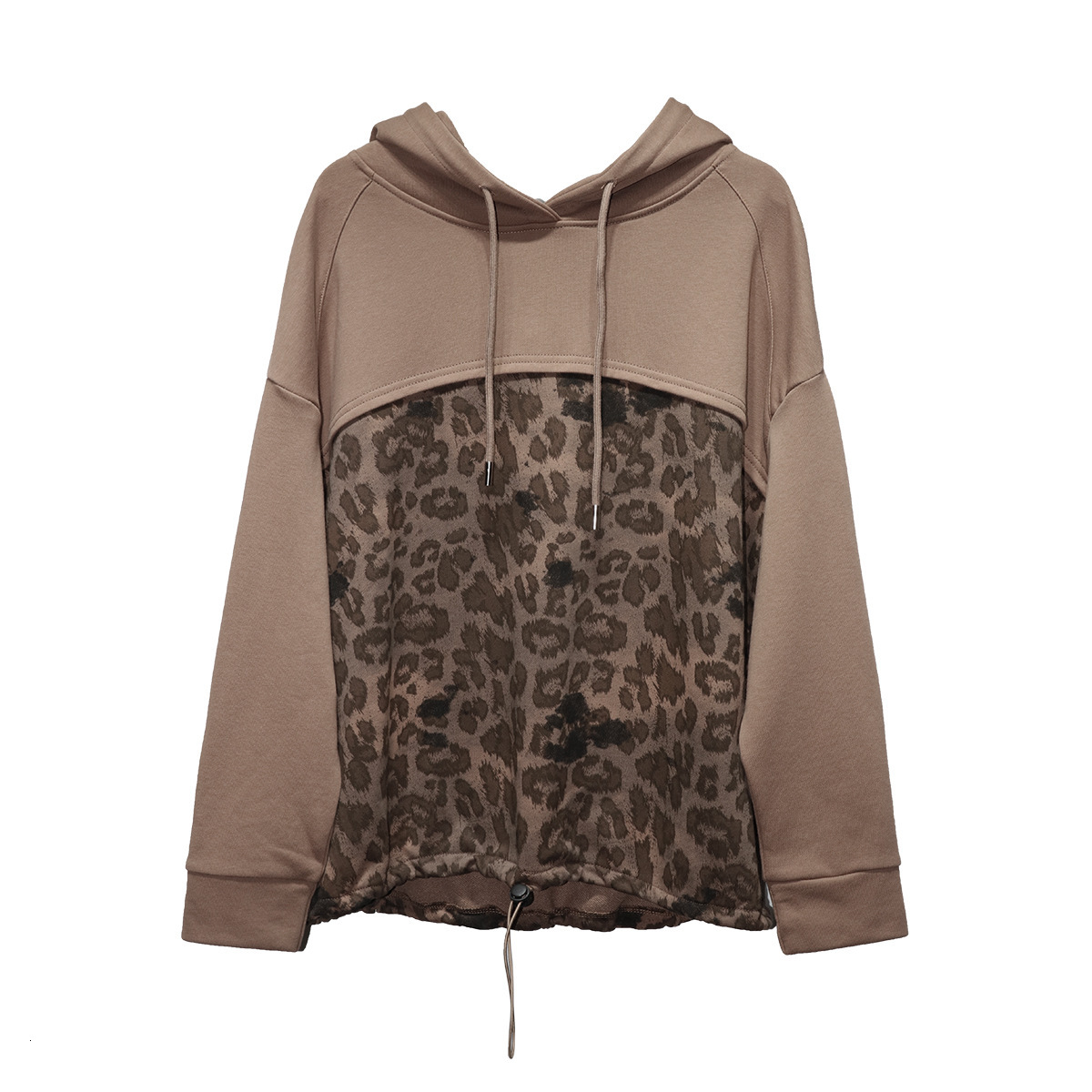 2025 American retro patch leopard print designer sportswear for women's new autumn loose and versatile new autumn and winter casual fashion luxur