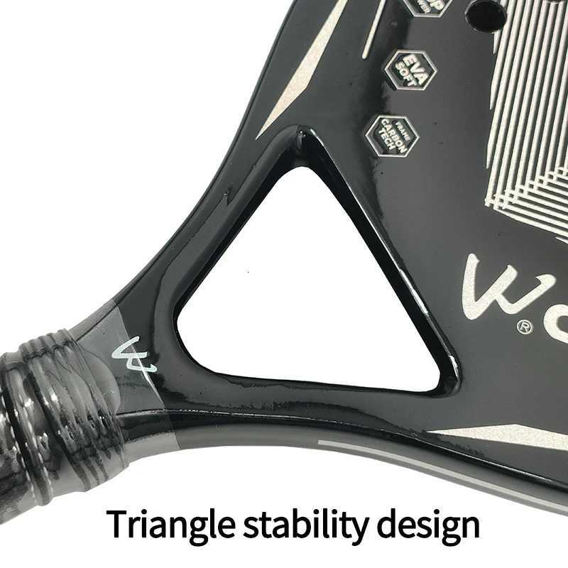 Camewin 3K Beach Tennis Racket Full Carbon Fiber Rough Surface Outdoor Sports Racket For Men Women Adult Tennis Racket The New W251021