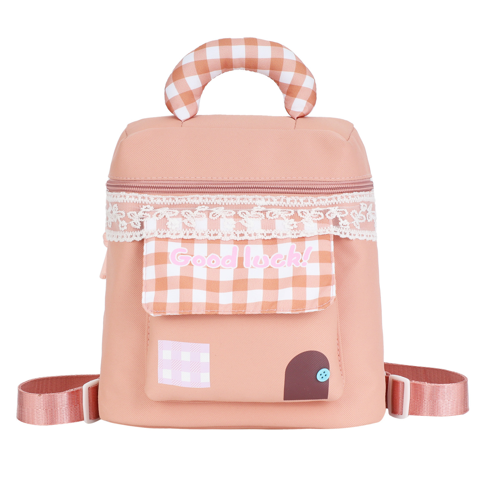 Dopamine Small House Makeup Bag, Women's Portable Handheld Toilet Bag, Cosmetics Storage Bag, Waterproof Large Capacity Storage