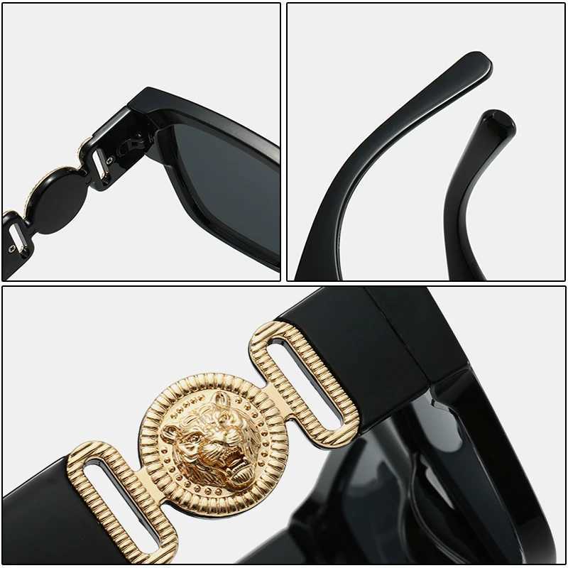 New Luxury Fashion Brand Designer Sunglasses Women Men 2025 Vintage Square Leopard Shades Glasses Outdoor Travel Top Sunglasses J251114