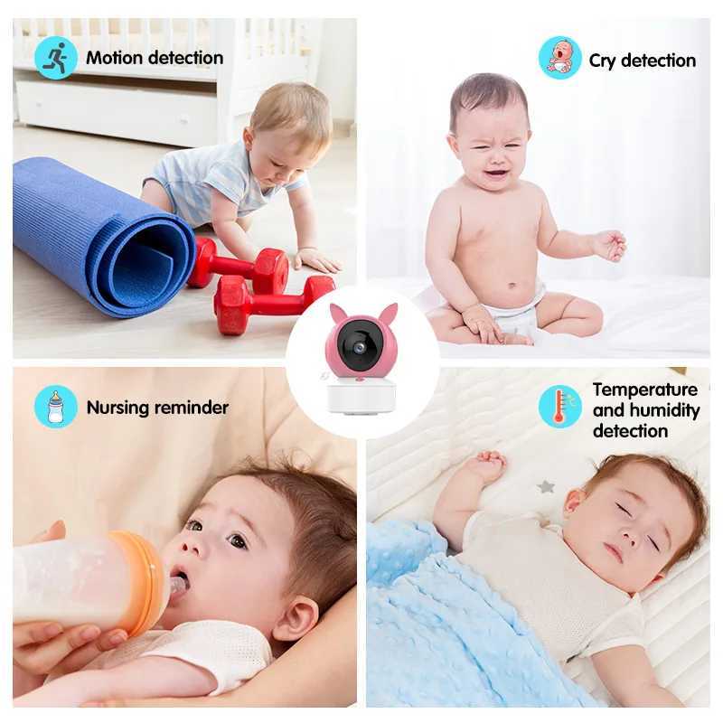 DANMINI 5 TuyaAPP Baby Monitor Security Protection Wireless PTZ Surveillance Camera with Infrared Night Vision Motion Detection J2511211