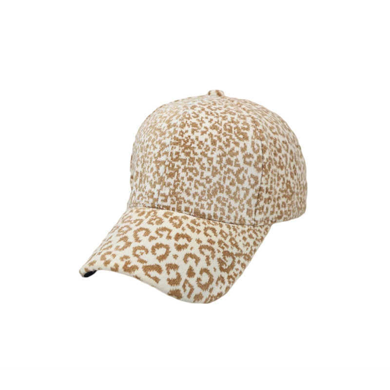 Autumn Winter Hat Women Leopard Print Baseball Cap Warm Fashionable Duckbill Cap Outdoor Casual Personality Versatile New Trendy Hat H251020