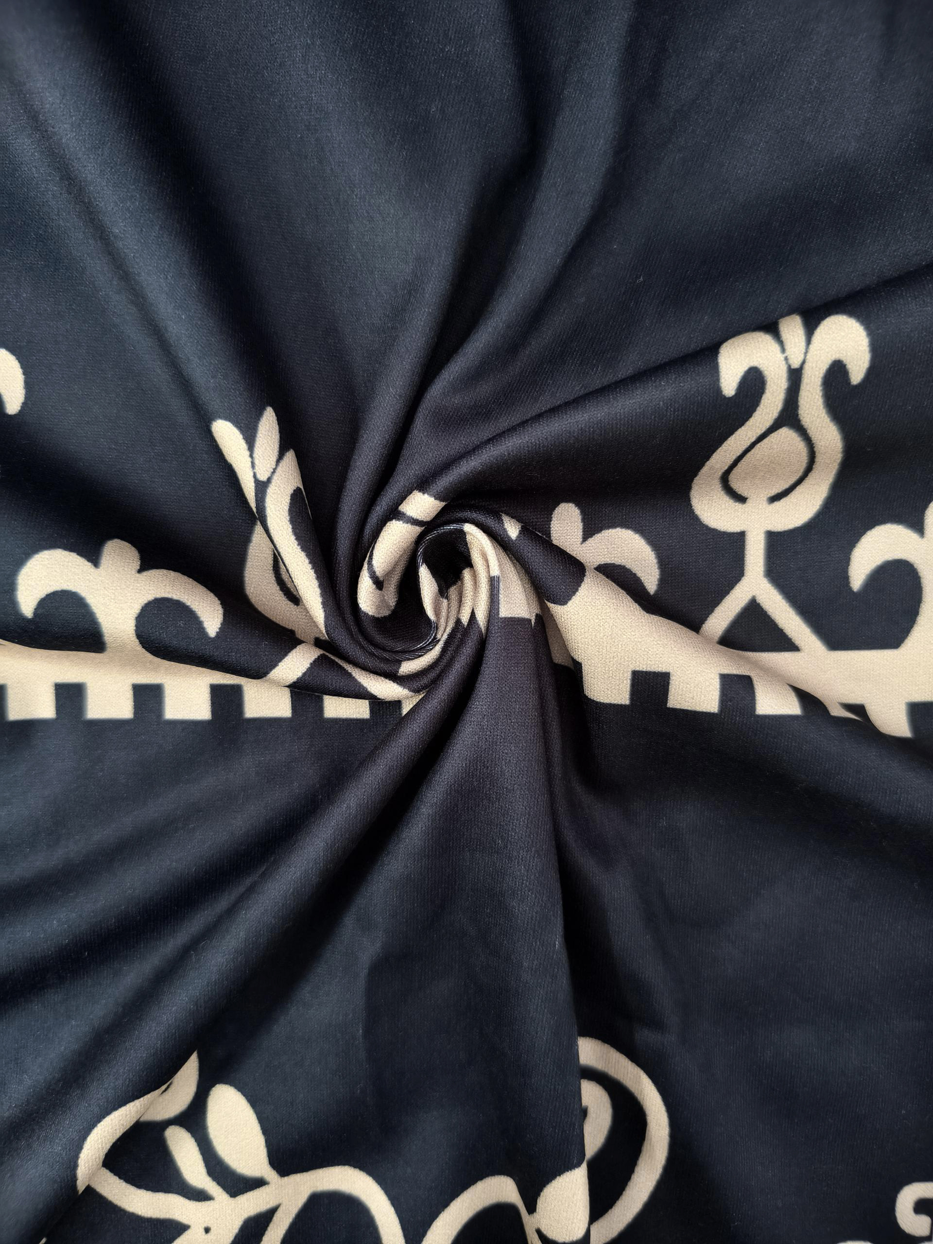 Women's Spring Summer Autumn New Ethnic Paisley Printed V-Neck 3/4 Sleeve Dress, Milk Silk Retro Elegant Office Casual Straight Dress-CF53957