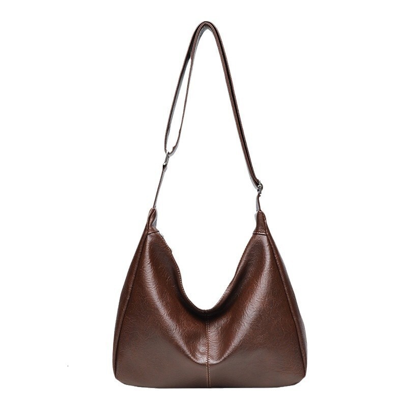 2025 Autumn and Winter New Designer Bag Retro Style Solid Color Women's Shoulder Bag New Trendy Fashion Luxury Handbag Versatile Commuter Bag