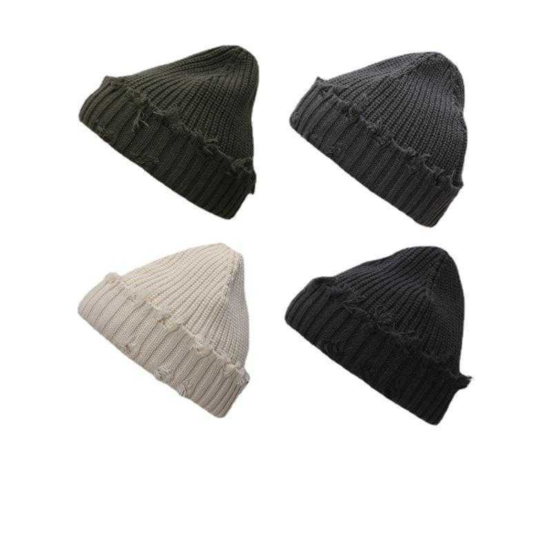 Knitted Hat Men and Women Autumn and Winter Fashionable Cold Hat Hip Hop Street Landlord Hat Wool Hat Tide H251020