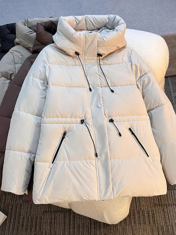 Women Parkas Winter Warn Casual Loose Jacket Down Cotton Coats Solid Oversize Female Puffer Outerwear 251021