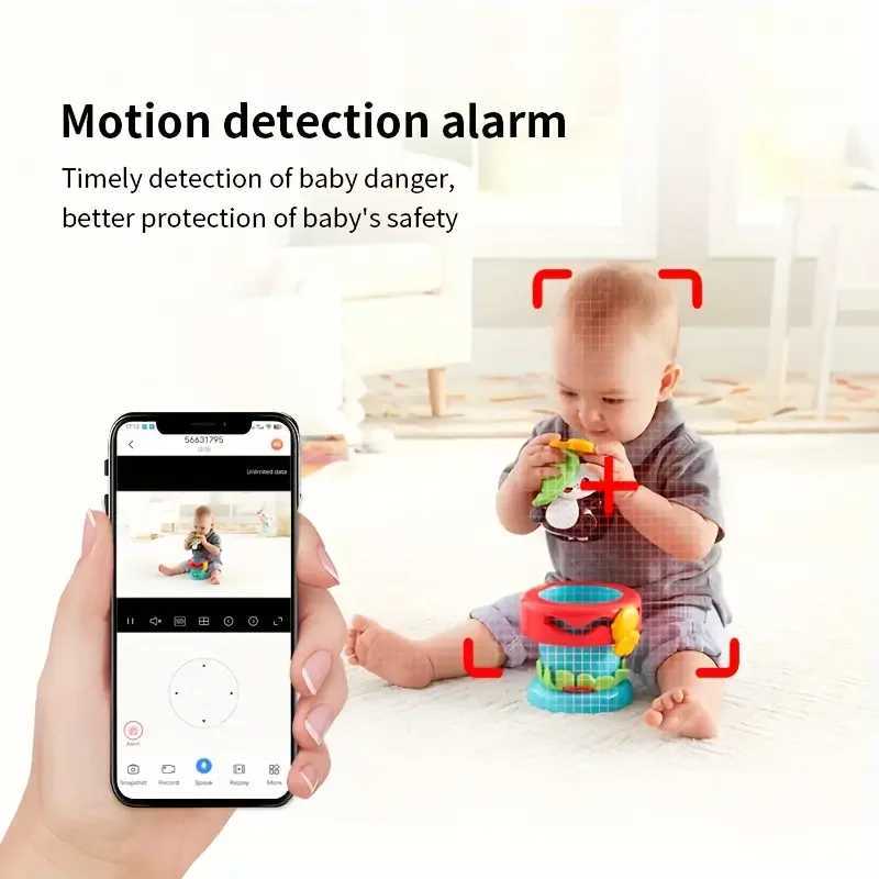 4MP WiFi indoor highdefinition crying detection Video baby monitor fullcolor night vision 360 degree rotating network camera J251121