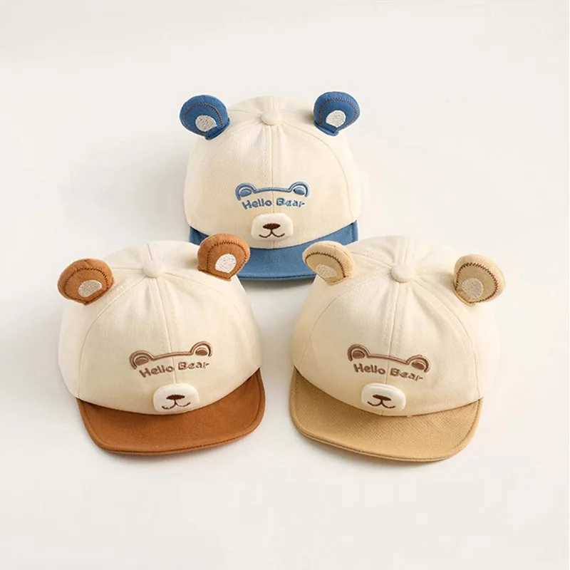 Cute Cartoon Baby Duck Tongue Caps 324 Months Boy Girl Spring New Baseball Cap Soft Brim Outdoor Kids Sunscreen Duckbill Hats J251021