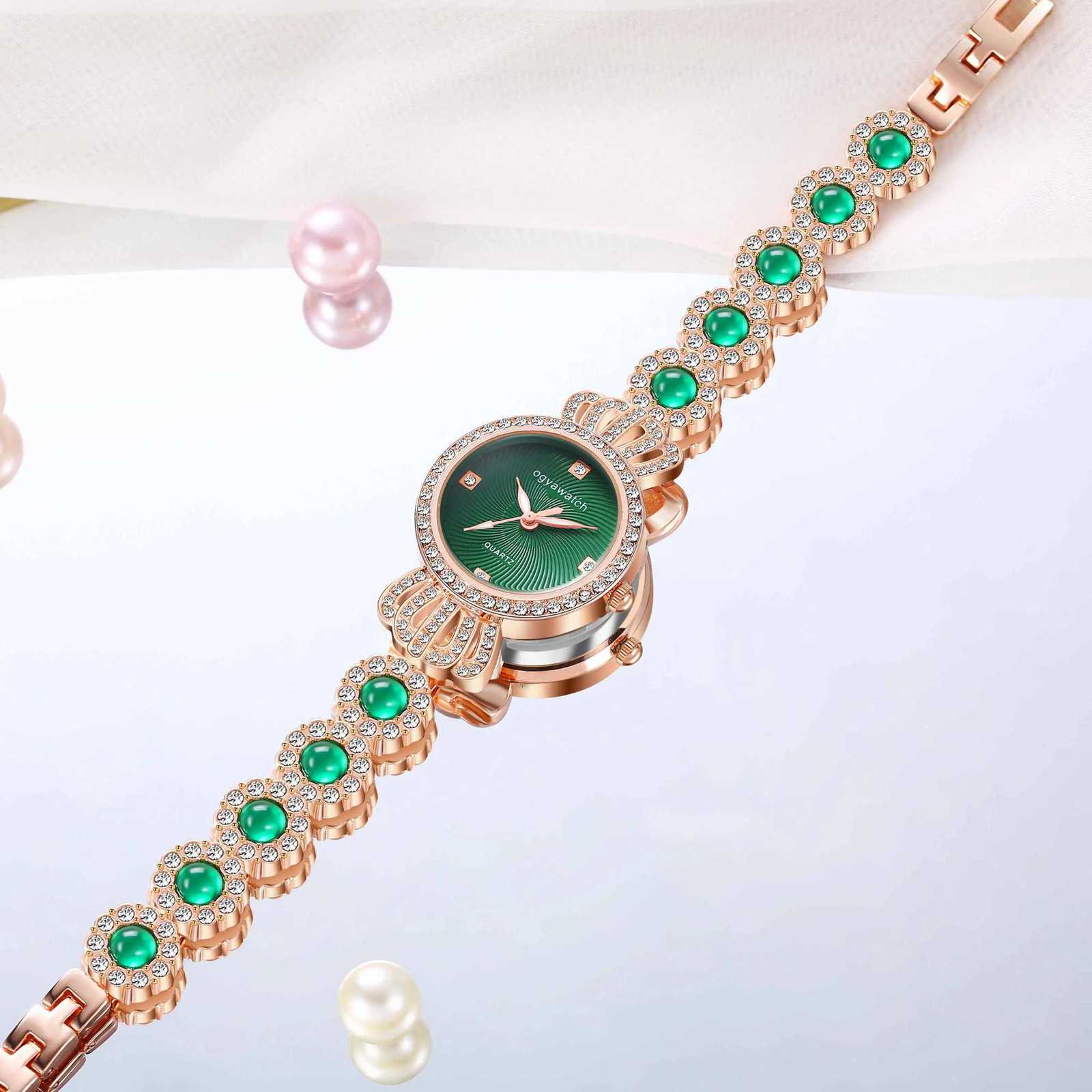 Elegant Women Luxury Rhinestone Crown Ladies Quartz Exquisite Fashion Analog Bracelet Wrist Clock relogio femininoXJ251021