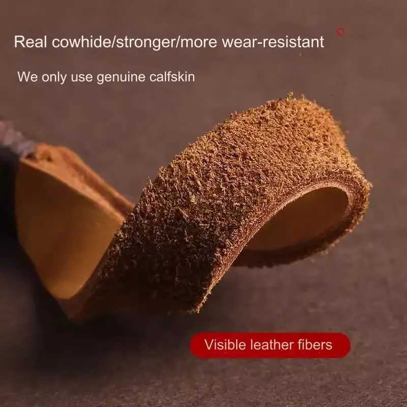 Upscale Handmade Real Leather Cowhide Auto Keychain Wrist Rope Belt Key Chain Men Women Car Key Pendant Accessories Diy Gift W251021