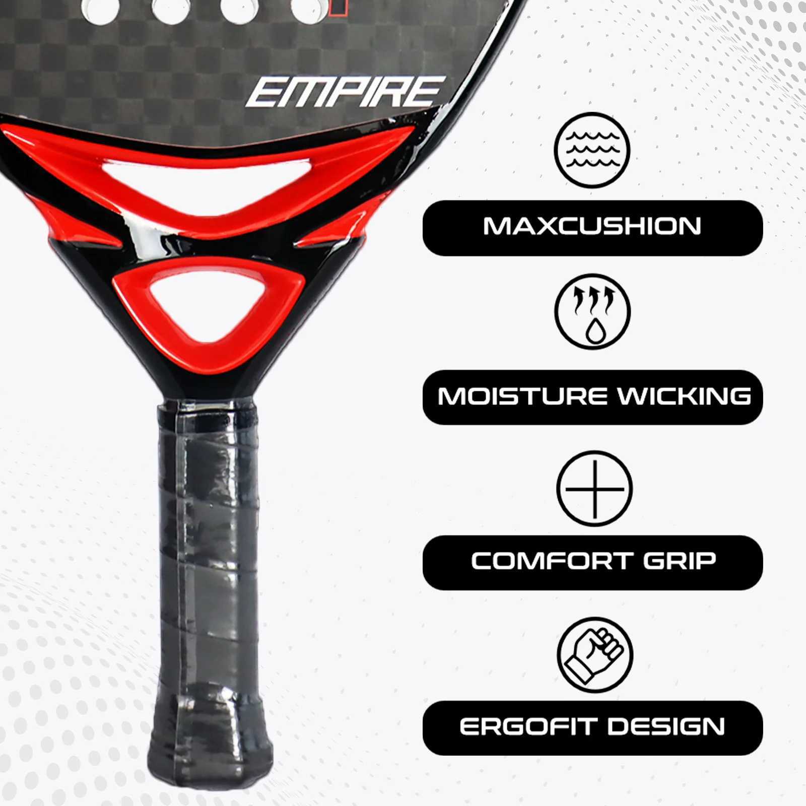 AMA SPORT Padel Racket 3K2K8K Carbon Fiber Adult Water Drop Professional Soft EVA Surface High Balance Sports Paddl W251021